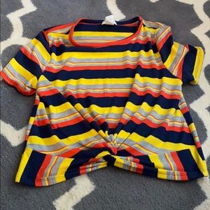 Fun colorful crop top